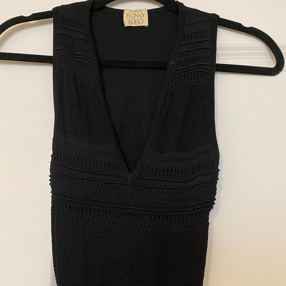 Torn by Ronny Kobo V-Neck Dress with Back Cutout - Picture 6 of 8
